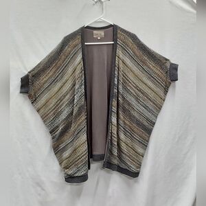 Miss Me Open Front Boho Festival Vintage Inspired Lined Knit Cardigan 0/Small